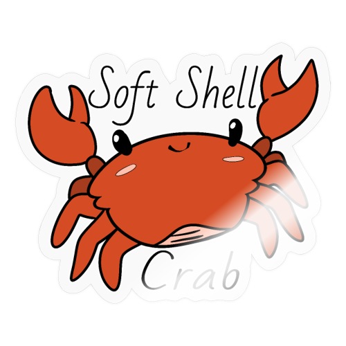 Kawaii Soft Shell Crab - Sticker