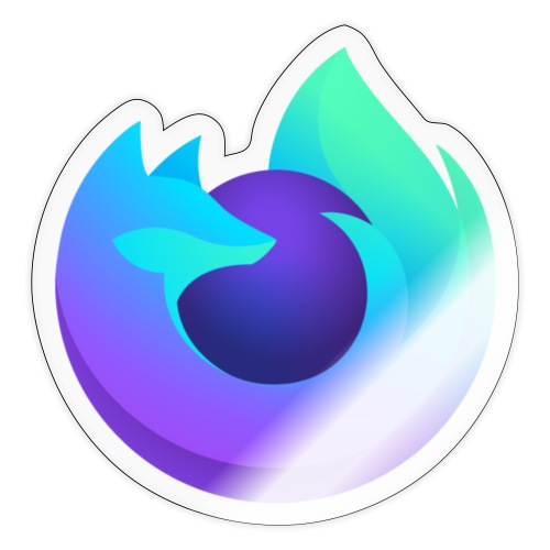 Firefox Browser Nightly Icon Logo - Sticker