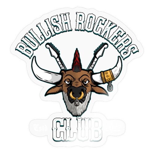Bullish Rockers Club Bull Head - Sticker