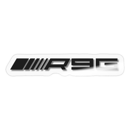 R9 Logo Black with Drop Shadow - Sticker