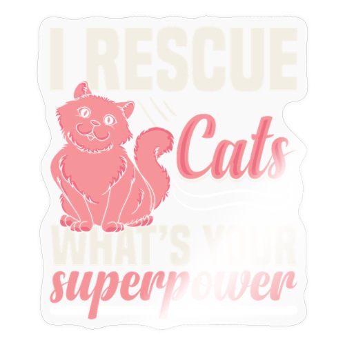 Cat t shirt design 01 - Sticker