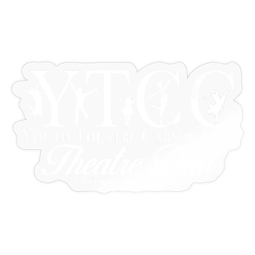 YTCC Dad Logo white - Sticker