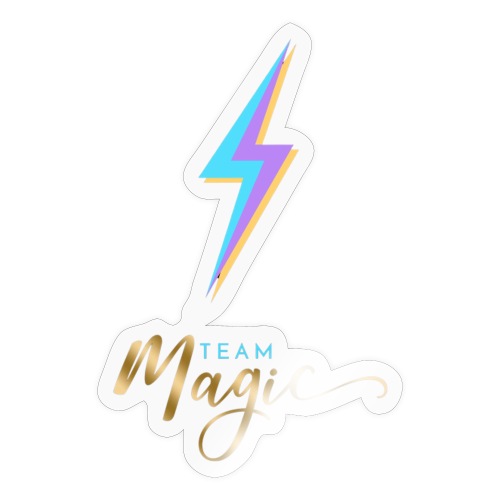 Team Magic With Lightning Bolt - Sticker