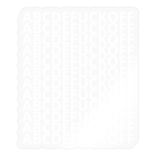 ABCDEFUCKOFF 12X - Sticker