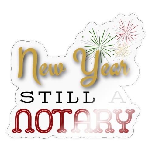 New year New Notary - Sticker