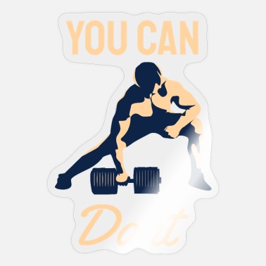 You Can Do Workout Fitness Gym Boyfriend Dad Gifts' Sticker