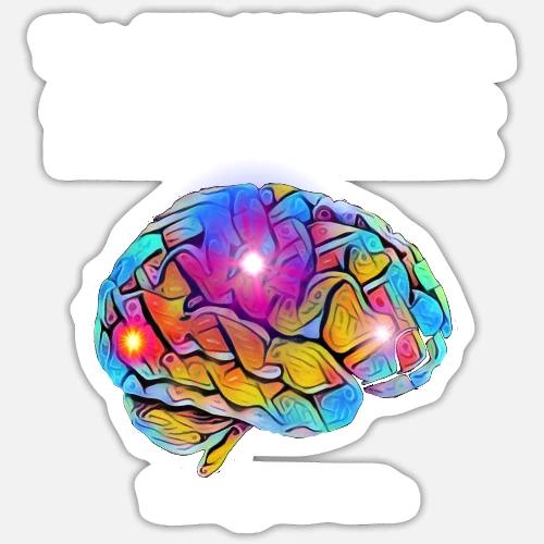The ADD Brain Is A Rave - Sticker
