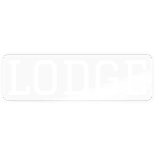 LODGE (WHITE) - Sticker