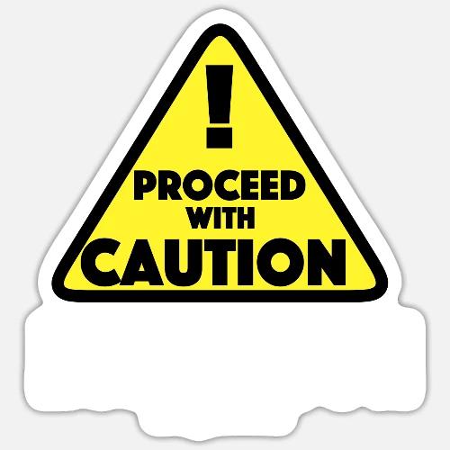Disturbed Proceed With Caution - Sticker