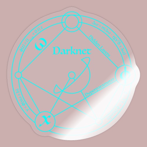 darknet cyan - Sticker