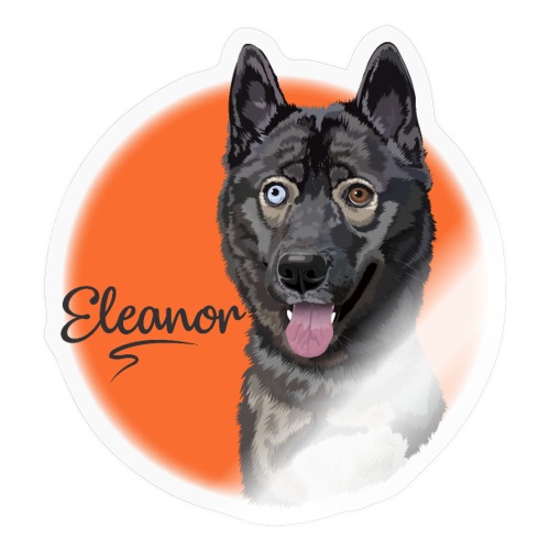 Eleanor the Husky from Gone to the Snow Dogs - Sticker