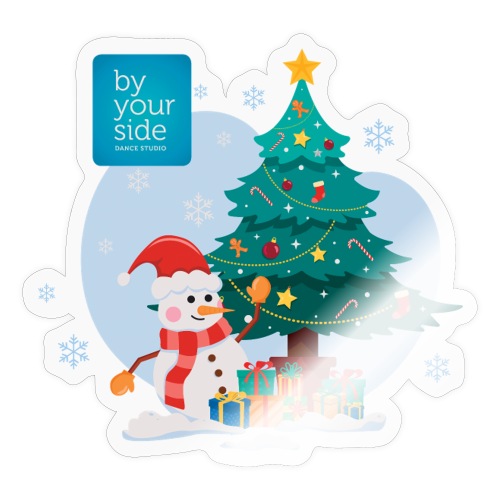 BYS Christmas Scene Logo - Sticker