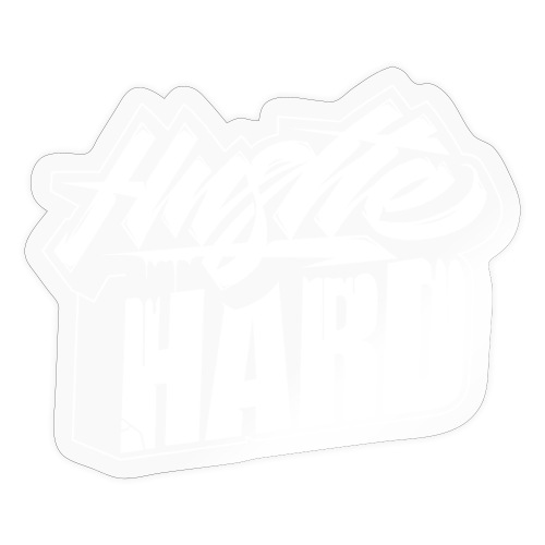 HUSTLE HARD LOGO - Sticker