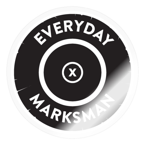 Everyday Marksman Logo - No Icons - Sticker