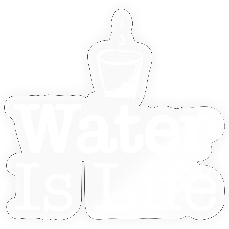 water Is Life W - Sticker