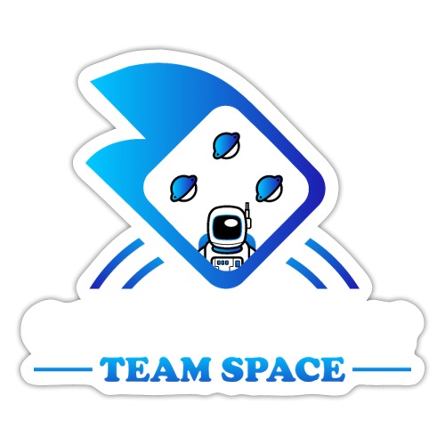 Team Space Blanc - Sticker