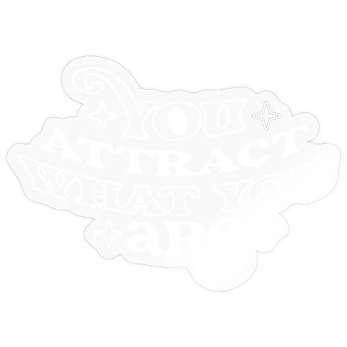 Law of Attraction Typography Manifest Quote - Sticker