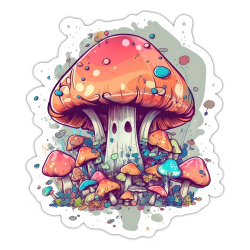Mushroom Fun Room - Sticker