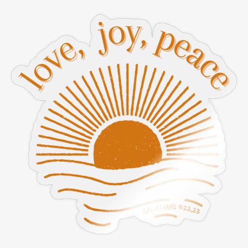 Love, Joy, Peace Sticker - Sticker