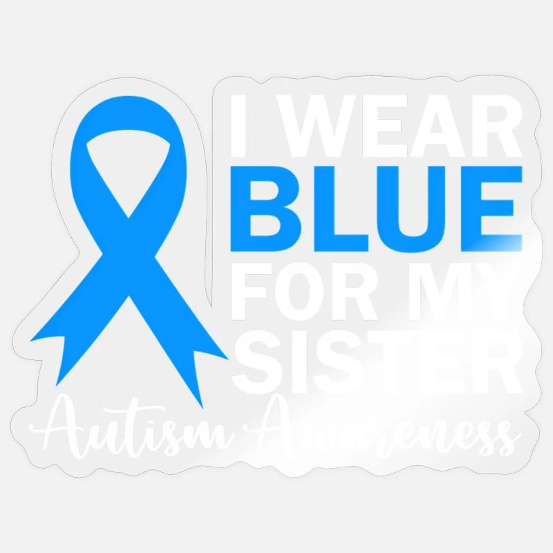Autism Blue Ribbon Blue AUtism Ribbon – Print & Press Barn