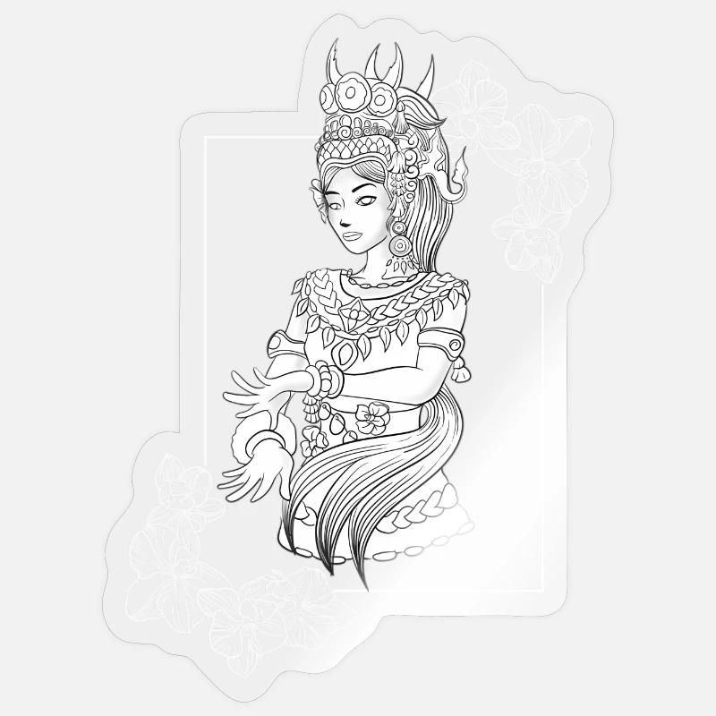 khmer apsara drawing