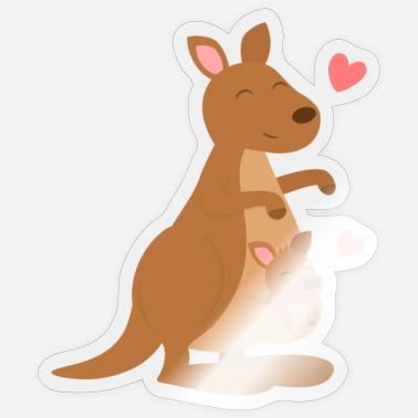 kangaroo with joey clipart