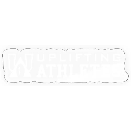 Uplifting Athletes White Logo - Sticker