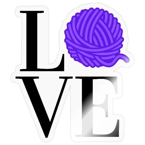Love Yarn Purple - Sticker