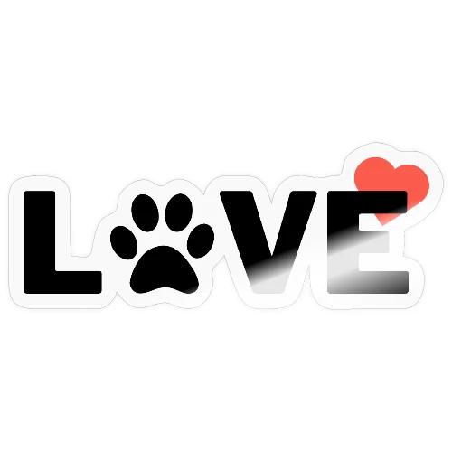 Paw Print Love - Sticker