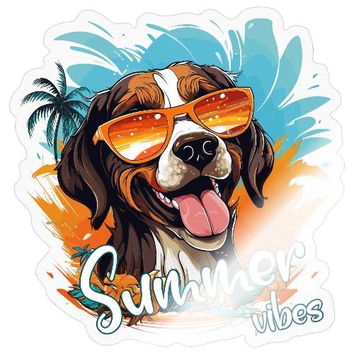 Funny Dog: Summer Vibes - Sticker