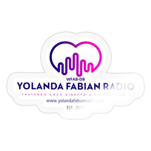 Official LOGO WFAB DB Yolanda Fabian Radio - Sticker