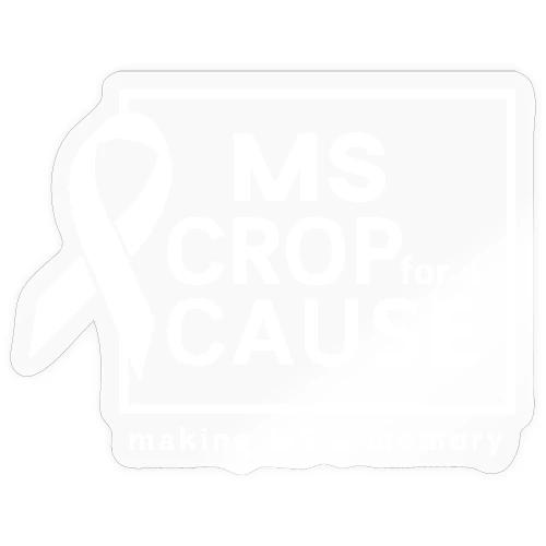 White Square Logo - Sticker