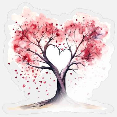 Heart Shaped Tree Drawing