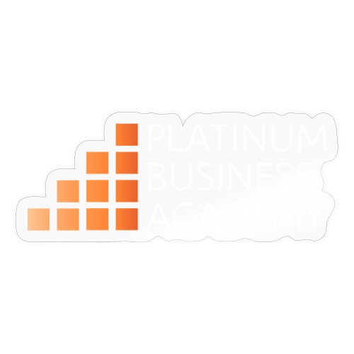 Platinum Business Academy - White - Sticker