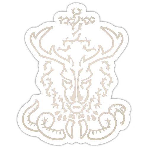 CHRISTmas Stag Light - Sticker