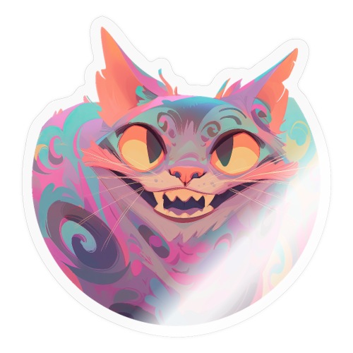 Handsome Grin Cat - Sticker