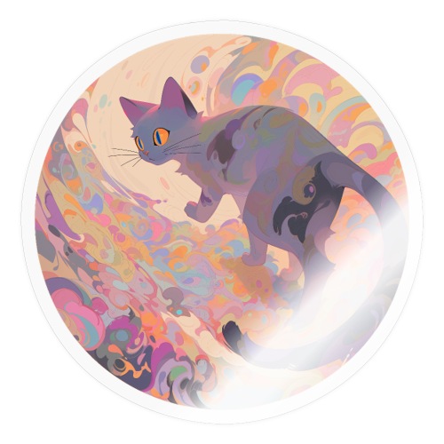 Wandering Cat - Sticker