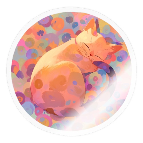 Sleeping Cat - Sticker