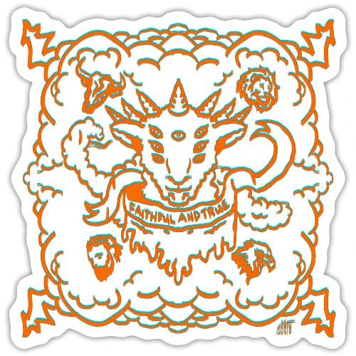 Revelation Lamb Orange - Sticker