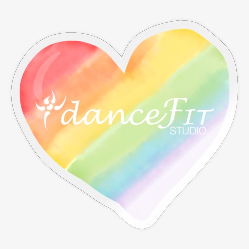 rainbow heart - Sticker