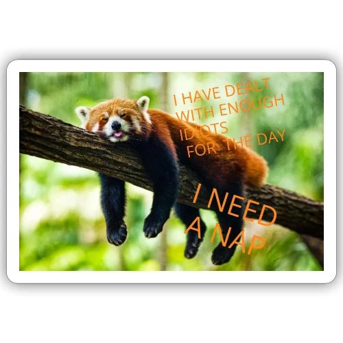 Fox napping meme - Sticker