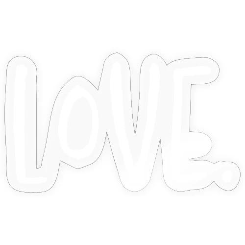 Smoon City_Love Thin White2 - Sticker