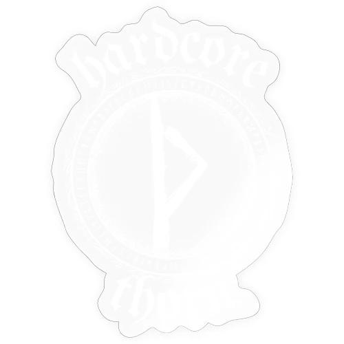 Hardcore Thorn (white design) - Sticker