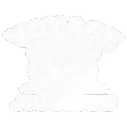 Anchor Rope and Skull in White - Sticker