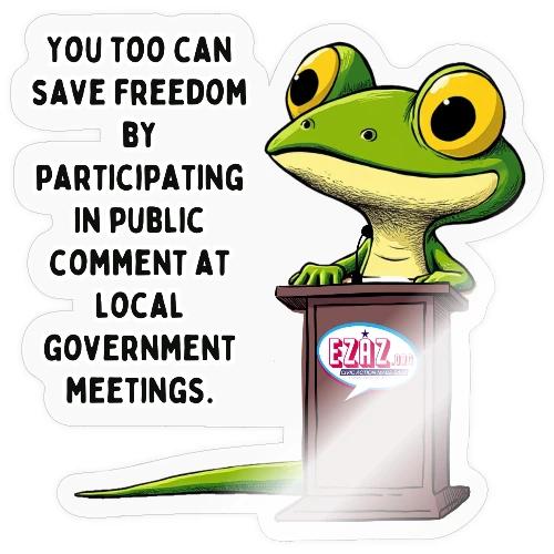 Public Comment Lizard Design - Sticker
