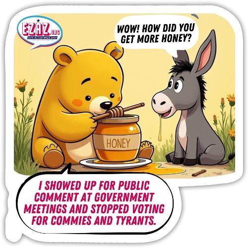 Honey Bear - Fire Tyrants - Sticker