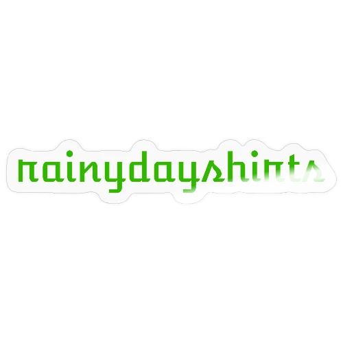 rainydayshirts text logo - Sticker