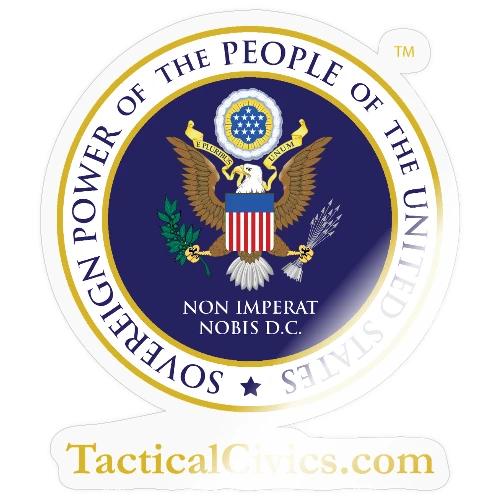 The Peoples Seal w gold url - Sticker