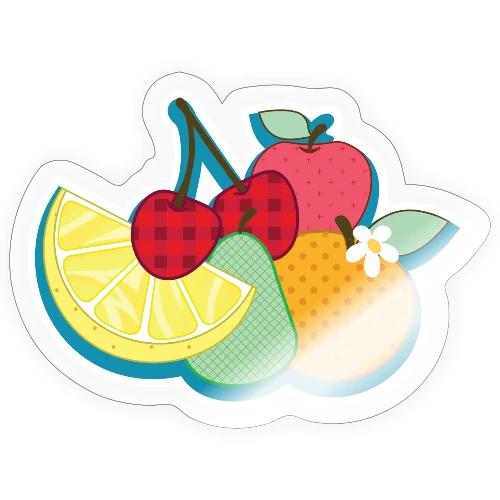 Playful Patterned Fruit Mix - Sticker