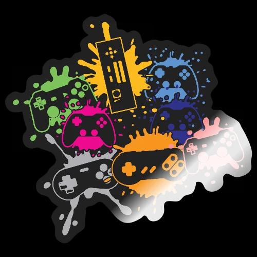 Colorful Controller Splash Art - Sticker